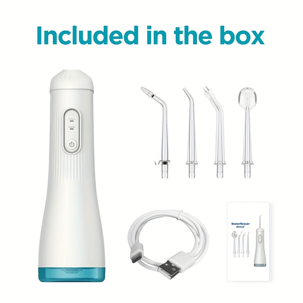 Portable Cordless Oral Irrigator Rechargeable Travel Irrigation Cleaner Electric Flossing Machine For Teeth Cleaning