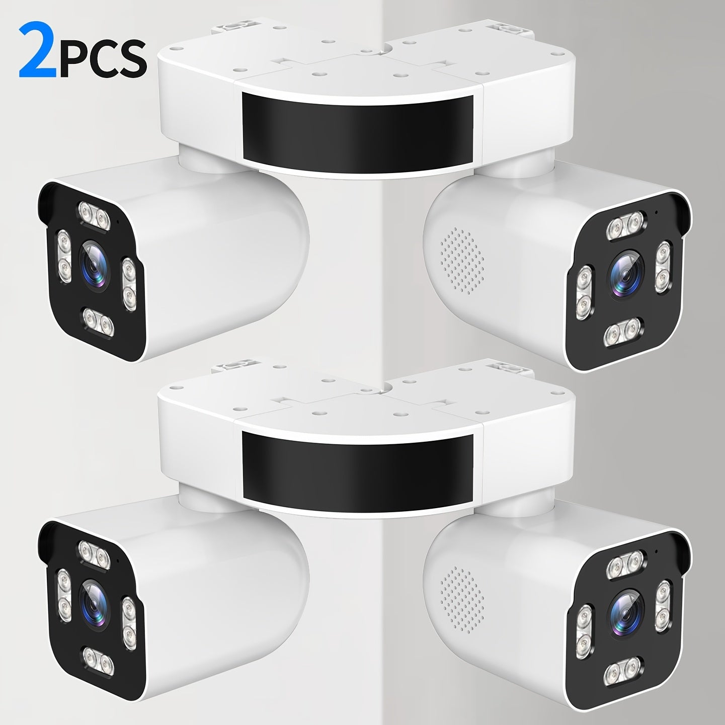 Dual Lens Ptz Security Cameras Wireless Network Outdoor, 5.0MP Motion Sensor Camera Outside 2.4G Wifi Home Security, 360 Degree Camaras De Seguridad Para Casa Exterior, 2 Way Audio Talk, Night Vision, Siren Alarm