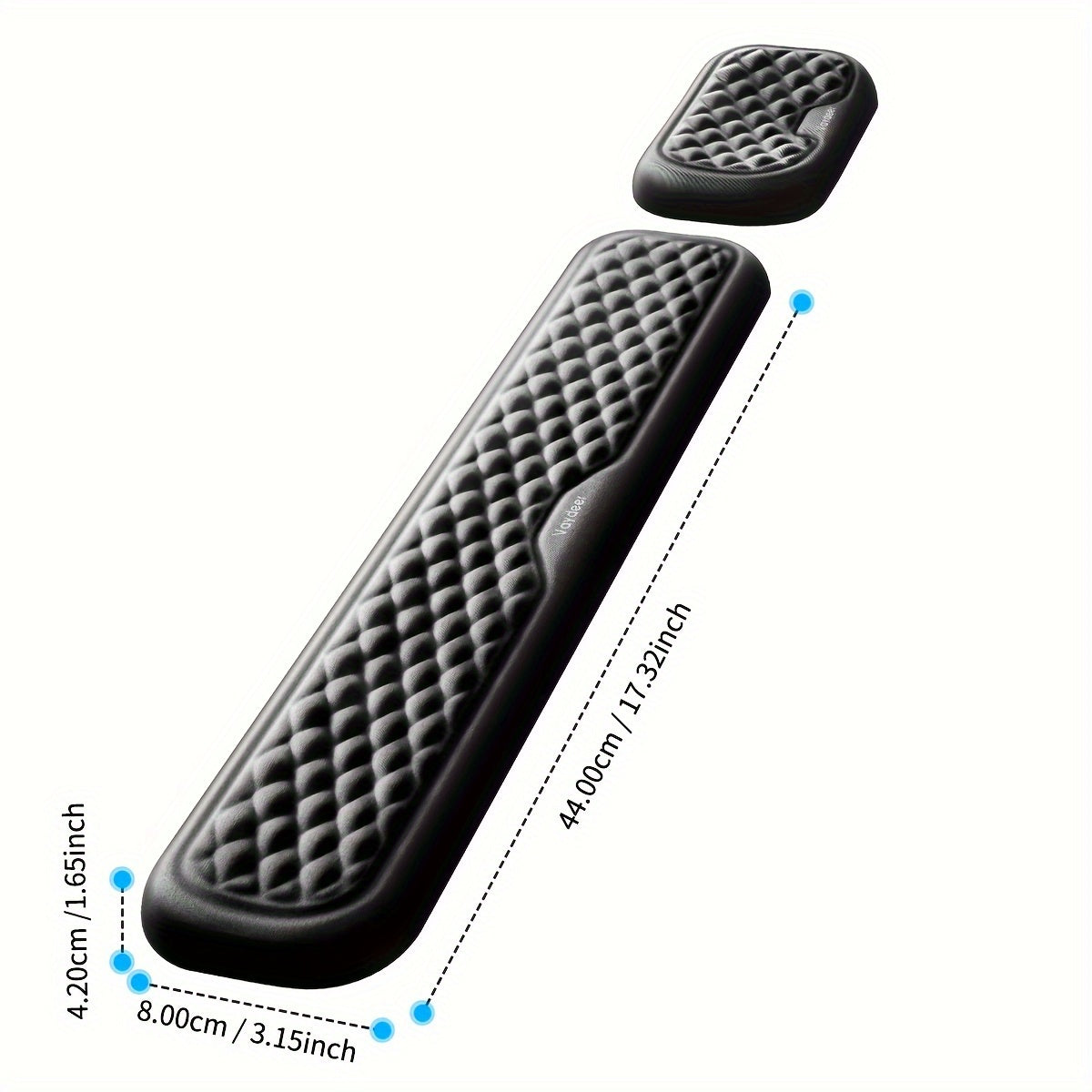 Vaydeer Ergonomic Wrist Rest - Soft Memory Foam Arm Cushion for Keyboard and Mouse, Computer Desk, Palm Hand Office Laptop Typing, Providing Comfortable Support and Reducing Wrist Strain