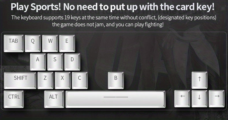 V2 E-sports Gaming Wired Keyboard with Hair Light, Universal USB Plug-in, Compatible with Windows System for Office and Typing