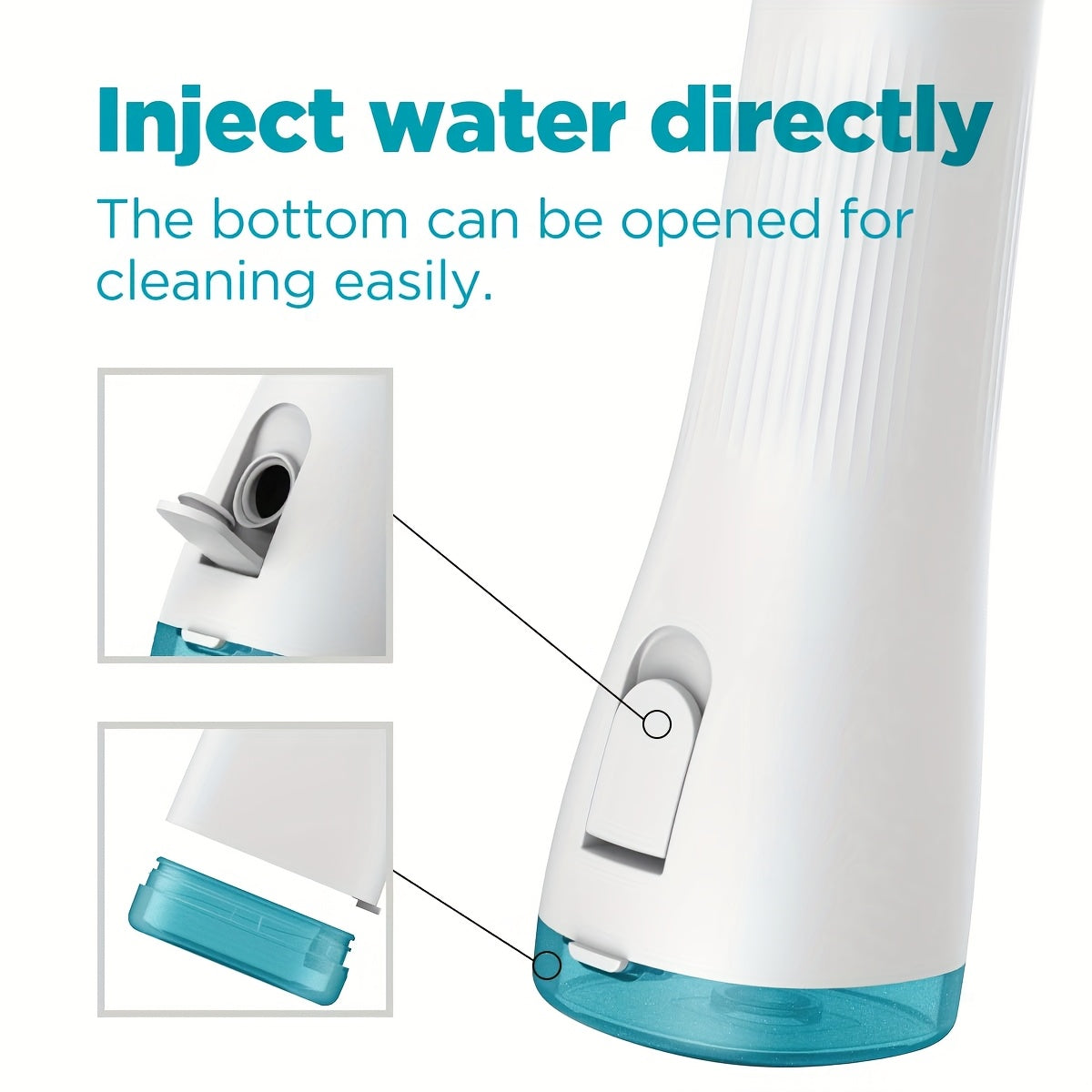 Portable Cordless Oral Irrigator Rechargeable Travel Irrigation Cleaner Electric Flossing Machine For Teeth Cleaning