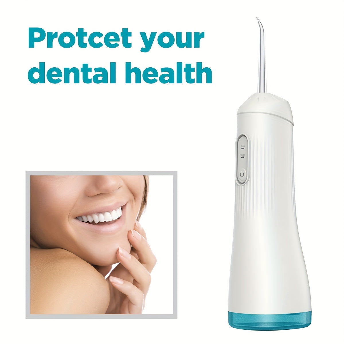 Portable Cordless Oral Irrigator Rechargeable Travel Irrigation Cleaner Electric Flossing Machine For Teeth Cleaning