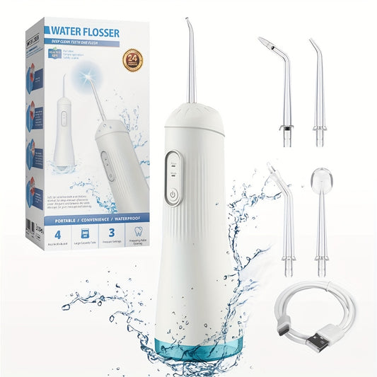 Portable Cordless Oral Irrigator Rechargeable Travel Irrigation Cleaner Electric Flossing Machine For Teeth Cleaning