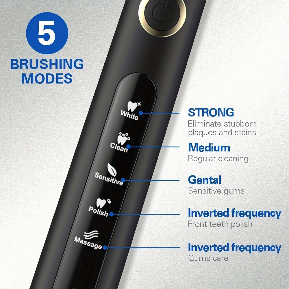 Combo for Braces Bridges Care, Black Fairywill Water Flosser and Electric Toothbrush